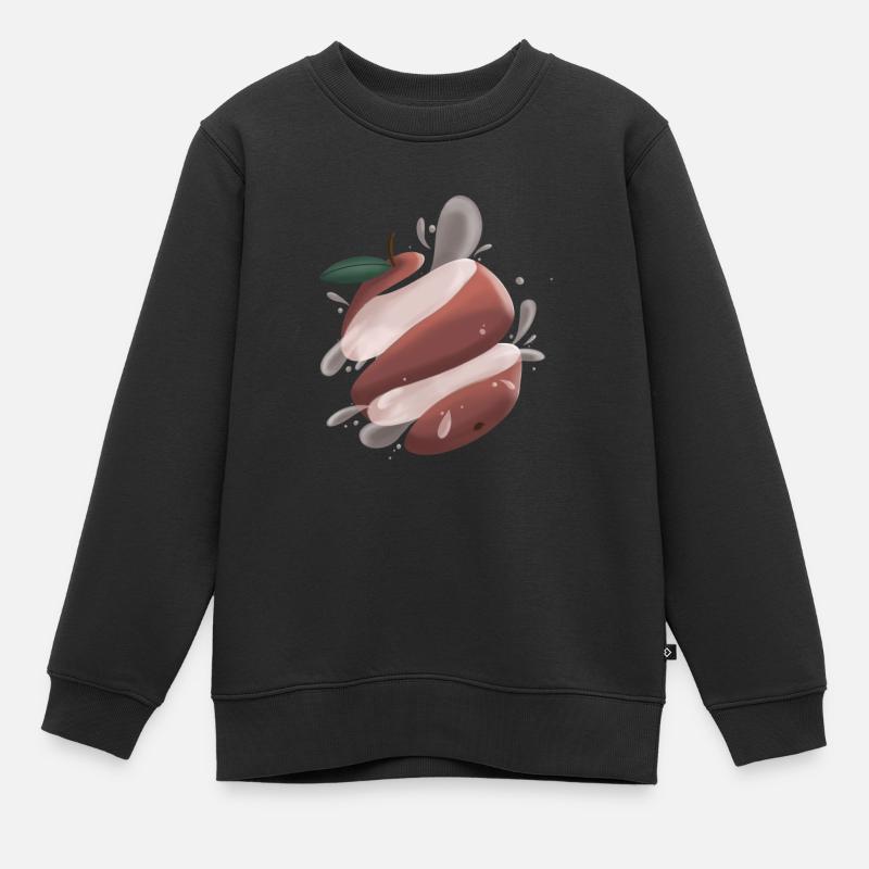 Juicy Apple - Kinder Premium Organic Sweatshirt - Schwarz