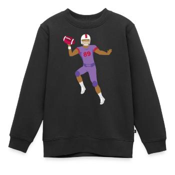 Ballsport - Kinder Premium Organic Sweatshirt - Schwarz - Vorne - AI Model Kid Female (0cm)
