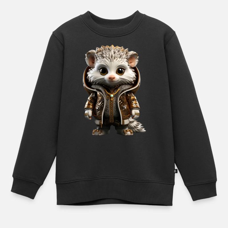 Monsieur Spike - Sweat Premium enfant bio - noir