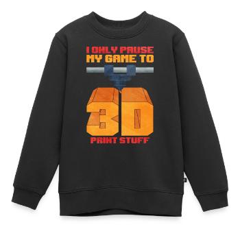 3d printing - Kinder Premium Organic Sweatshirt - Schwarz - Vorne - AI Model Kid Female (0cm)