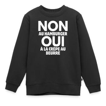 Bretagne, Breton, celte - Sweat Premium enfant bio - noir - Devant - AI Model Kid Female (0cm)