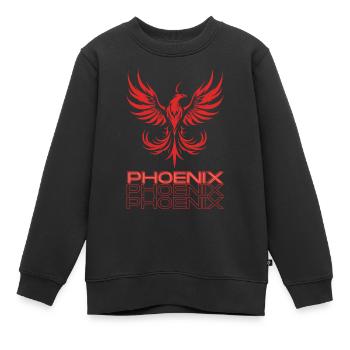 Phoenix - Kinder Premium Organic Sweatshirt - Schwarz - Vorne - AI Model Kid Female (0cm)