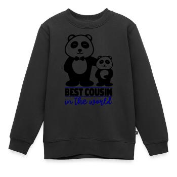 Cousin le plus proche - Sweat Premium enfant bio - noir - Devant - AI Model Kid Female (0cm)