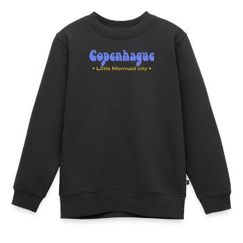 Kopenhagener Meerjungfrauenstadt - Kinder Premium Organic Sweatshirt - Schwarz - Vorne - AI Model Kid Female (0cm)