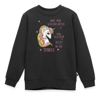 Bye Bye Kindergarten School - Kids Premium Organic Sweatshirt - black - Front - AI Model Kid Female (0cm)