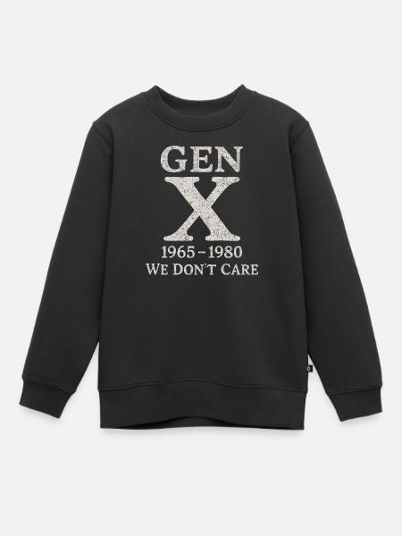Génération X - On s’en fiche - Sweat Premium enfant bio - noir