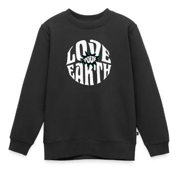 Love your Earth - Kinder Premium Organic Sweatshirt - Schwarz - Vorne - AI Model Kid Female (0cm)