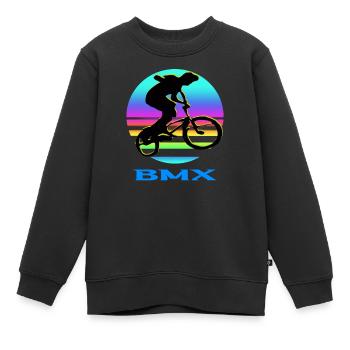 BMX Bike - Kinder Premium Organic Sweatshirt - Schwarz - Vorne - AI Model Kid Female (0cm)