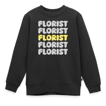 Beruf Florist - Kinder Premium Organic Sweatshirt - Schwarz - Vorne - AI Model Kid Female (0cm)