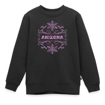 Arizona - Sweat Premium enfant bio - noir - Devant - AI Model Kid Female (0cm)