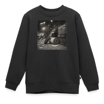 Biber Papierfabrik Industrial Retro Animal Crime - Kinder Premium Organic Sweatshirt - Schwarz - Vorne - AI Model Kid Female (0cm)