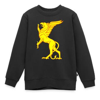 Vogel Greif - Kinder Premium Organic Sweatshirt - Schwarz - Vorne - AI Model Kid Female (0cm)