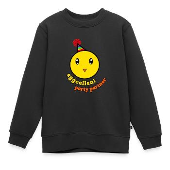 Oeuf Cellent - Sweat Premium enfant bio - noir - Devant - AI Model Kid Female (0cm)