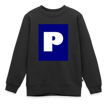 Parking pour les voitures - Sweat Premium enfant bio - noir - Devant - AI Model Kid Female (0cm)