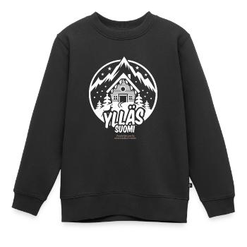 Ylläs Suomi Ski Resort - Kinder Premium Organic Sweatshirt - Schwarz - Vorne - AI Model Kid Female (0cm)
