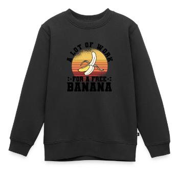 Coureurs de marathon en course semi-marathon - Sweat Premium enfant bio - noir - Devant - AI Model Kid Female (0cm)
