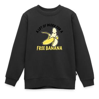 Coureurs de marathon en course semi-marathon - Sweat Premium enfant bio - noir - Devant - AI Model Kid Female (0cm)