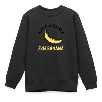 Coureurs de marathon en course semi-marathon - Sweat Premium enfant bio - noir - Devant - AI Model Kid Female (0cm)