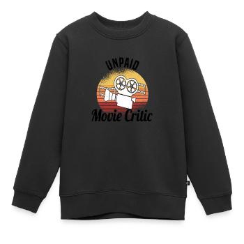 Critique de film Critique de film Long métrage - Sweat Premium enfant bio - noir - Devant - AI Model Kid Female (0cm)