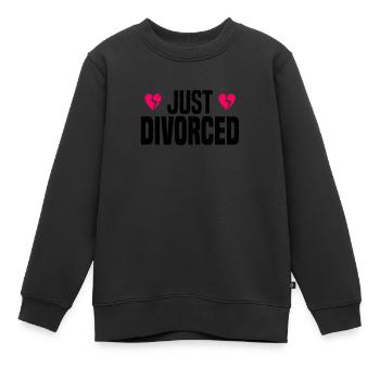 Divorce Séparation Mariage Ex Partie au divorce - Sweat Premium enfant bio - noir - Devant - AI Model Kid Female (0cm)