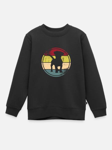 Jack Russel - Kinder Premium Organic Sweatshirt - Schwarz