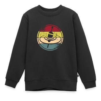 Angeln - Kinder Premium Organic Sweatshirt - Schwarz - Vorne - AI Model Kid Female (0cm)