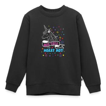Baby-sitter - Sweat Premium enfant bio - noir - Devant - AI Model Kid Female (0cm)