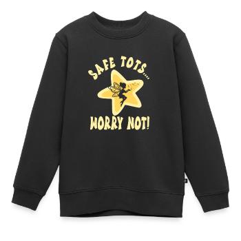 Baby-sitter - Sweat Premium enfant bio - noir - Devant - AI Model Kid Female (0cm)