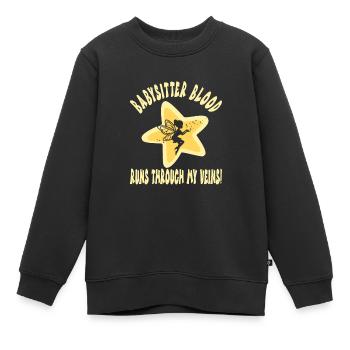 Baby-sitter - Sweat Premium enfant bio - noir - Devant - AI Model Kid Female (0cm)