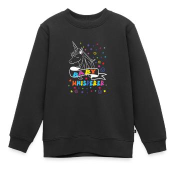 Baby-sitter - Sweat Premium enfant bio - noir - Devant - AI Model Kid Female (0cm)