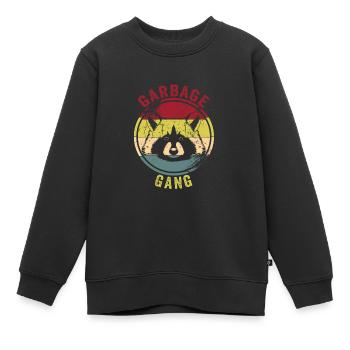 Raton laveur - Sweat Premium enfant bio - noir - Devant - AI Model Kid Female (0cm)