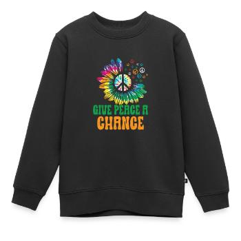 Satan Beelzebub Teufel Gothic Pentagram Mystisch - Kinder Premium Organic Sweatshirt - Schwarz - Vorne - AI Model Kid Female (0cm)