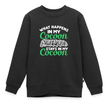 Insectes - Sweat Premium enfant bio - noir - Devant - AI Model Kid Female (0cm)