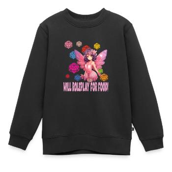 Rollenspiel - Kinder Premium Organic Sweatshirt - Schwarz - Vorne - AI Model Kid Female (0cm)