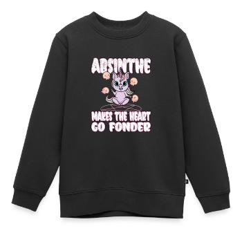 Satan Beelzebub Teufel Gothic Pentagram Mystisch - Kinder Premium Organic Sweatshirt - Schwarz - Vorne - AI Model Kid Female (0cm)