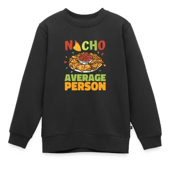 Nacho Salsa Dip Mexikanisch Mexiko Latino - Kinder Premium Organic Sweatshirt - Schwarz - Vorne - AI Model Kid Female (0cm)