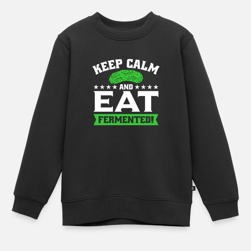 Gurken - Kinder Premium Organic Sweatshirt - Schwarz