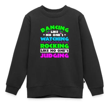 Festival - Kinder Premium Organic Sweatshirt - Schwarz - Vorne - AI Model Kid Female (0cm)