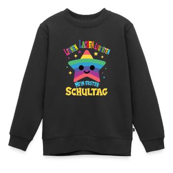 Schulkind - Kinder Premium Organic Sweatshirt - Schwarz - Vorne - AI Model Kid Female (0cm)