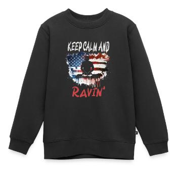 Festival - Kinder Premium Organic Sweatshirt - Schwarz - Vorne - AI Model Kid Female (0cm)