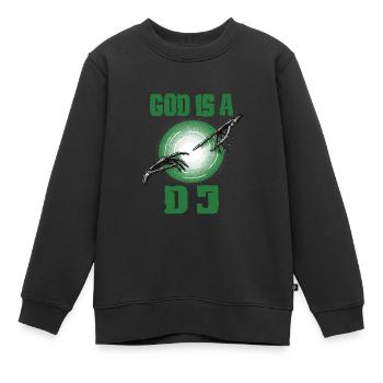 Fête - Sweat Premium enfant bio - noir - Devant - AI Model Kid Female (0cm)