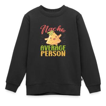 Nacho Salsa Dip Mexikanisch Mexiko Latino - Kinder Premium Organic Sweatshirt - Schwarz - Vorne - AI Model Kid Female (0cm)