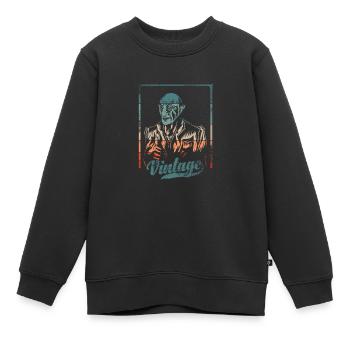 Alte Filme - Kinder Premium Organic Sweatshirt - Schwarz - Vorne - AI Model Kid Female (0cm)