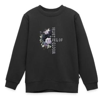 Goth Emo - Sweat Premium enfant bio - noir - Devant - AI Model Kid Female (0cm)