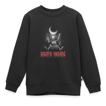 Goth Emo - Sweat Premium enfant bio - noir - Devant - AI Model Kid Female (0cm)