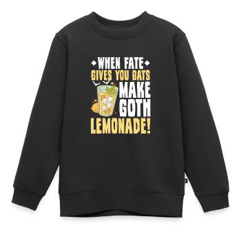 Goth Emo - Sweat Premium enfant bio - noir - Devant - AI Model Kid Female (0cm)