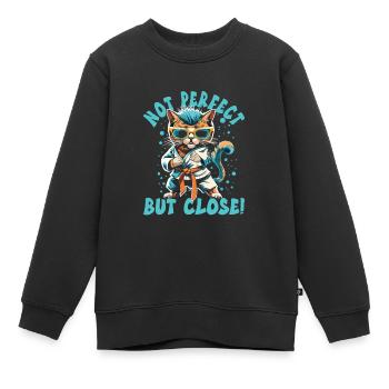 Kampfsport Kinder - Kinder Premium Organic Sweatshirt - Schwarz - Vorne - AI Model Kid Female (0cm)