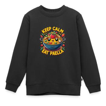 Spanisches Essen - Kinder Premium Organic Sweatshirt - Schwarz - Vorne - AI Model Kid Female (0cm)