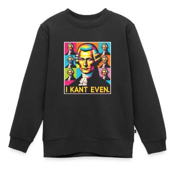 Philosophie - Sweat Premium enfant bio - noir - Devant - AI Model Kid Female (0cm)