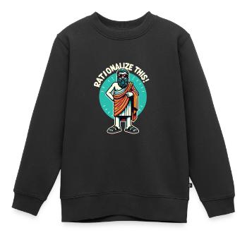 Philosophie - Sweat Premium enfant bio - noir - Devant - AI Model Kid Female (0cm)